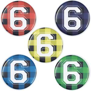 数字缶バッジ-POP-  選べる5色 New安全ピンタイプ