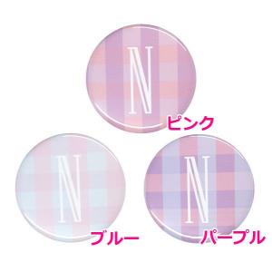 アルファベット缶バッジ-Cute- 【N】 選べる3色 フックピンタイプ｜arcanbadge