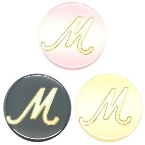 アルファベット缶バッジ-Excellent- 【M】 選べる3色 クリップ（ピンなし）タイプ｜arcanbadge