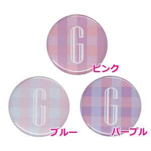 アルファベット缶バッジ-Cute- 【G】 選べる3色 安全ピンタイプ｜arcanbadge