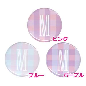 アルファベット缶バッジ-Cute- 【M】 選べる3色 ピンズ｜arcanbadge