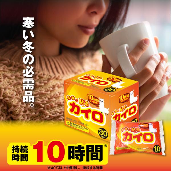 全商品10％OFF つかいすてカイロ 30個入り 発熱 暑い 寒い 温かい 40℃ 持続 10時間 ...