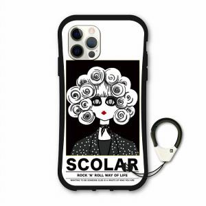 iPhone14 ケース i-coronケース スカラー scolar アイフォン15 13 12 11 XS XR 8Plus スマホケース 耐衝撃 ホワイト 大人なスカラーちゃん｜arcdesign-store