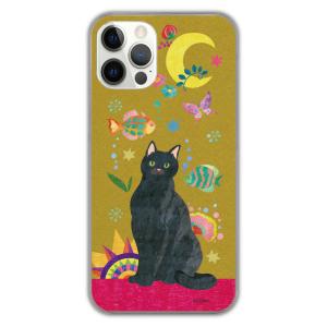 iPhone15 アニマル柄 スマホケース ハードケース アイフォン 15 Plus 15Pro 14 13 12 11 XS XR ケース 猫 ネコ 黒猫 花柄 フラワー チョウ｜arcdesign-store