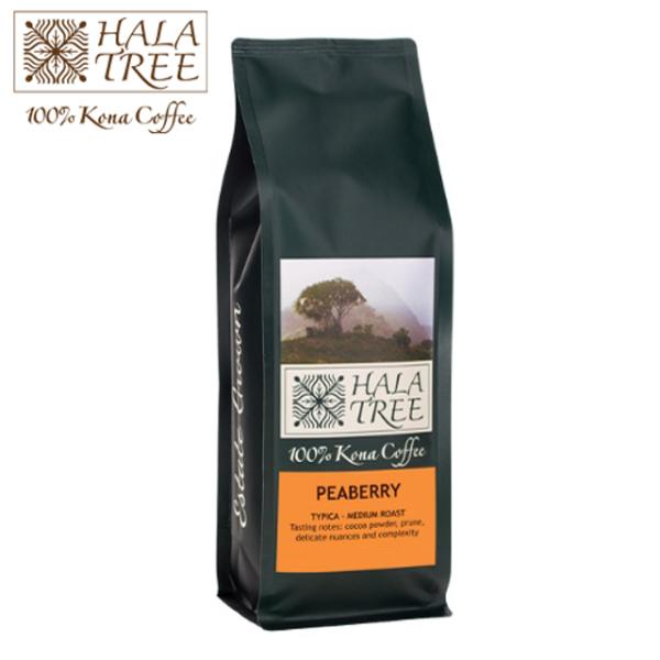 HALATREE コナ ハワイコナ 100%コナコーヒー 高級コーヒー 豆 ピーベリー 8oz 22...