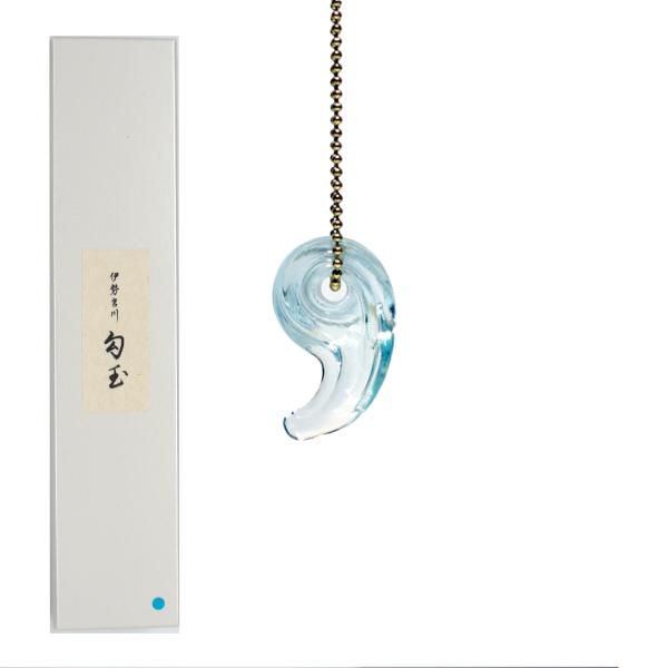 CMC 波動転写勾玉 電磁波防御 電磁波防止 伊勢宮川特製 Magatama X Blue