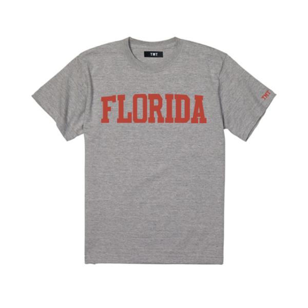 TMT ティーエムティー FLORIDA Tシャツ 5.6oz COTTON S/S Tee GRA...