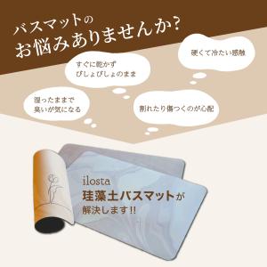 珪藻土 バスマット【後サラ レザータイプ】60...の詳細画像2