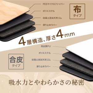珪藻土 バスマット【後サラ レザータイプ】60...の詳細画像4