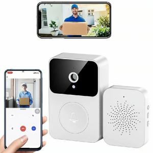 インターホン ワイヤレス 工事不要 カメラ付き 充電式 テレビドアホン 無線 WiFi スマホ連動機能 遠隔監視 録画可能 日本語説明書付き