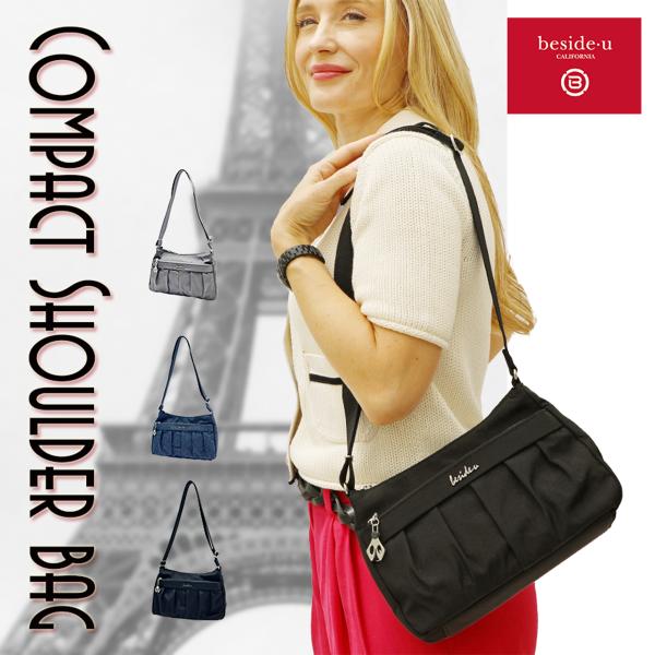 ショルダーバッグ レディース 軽量 ナイロン 撥水 防犯 スキミング防止 旅行 街歩き 通勤 母の日...