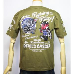 エフ商会・TEDMAN'S ・テッドマン バス釣り(TEDDONテドン)半袖Tシャツ TDSS-502【カーキ】(2045）新品｜arches