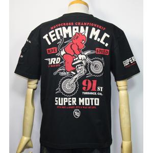 エフ商会・TEDMAN'S ・テッドマン  SUPER MOTO オフロードバイク・モトクロス 半袖Tシャツ TDSS-562【ブラック】(3070）新品｜arches