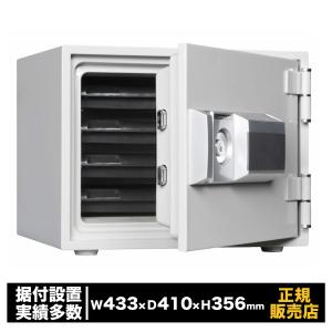 小型耐火金庫 プッシュタイプ 家庭用 防犯 セキュリティ [MEK34-4] ダイヤセーフ