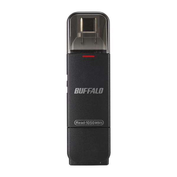 外付けSSD バッファロー SSD-SDH2.0U3BA/D [ブラック]