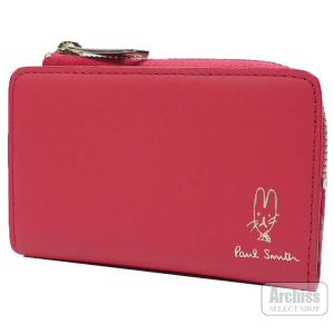 ポールスミス Paul Smith キーケース L字 小銭入れ 付き レッド 赤 バルーン バニー エンボス シリーズ レディース 婦人 ギフト プレゼント BPW071-20 S66248