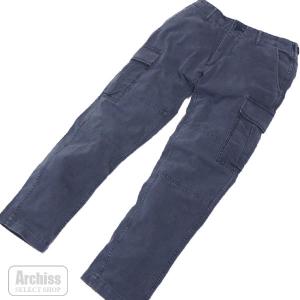 ダファー DUFFER カーゴパンツ ネイビー USED加工 コットン Mサイズ ウエスト約77cm S52550-52