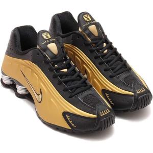 [ナイキ] ショックス R4 [W SHOX R4] ブラック/メタリックシルバー/メタリックゴールド AR3565-005