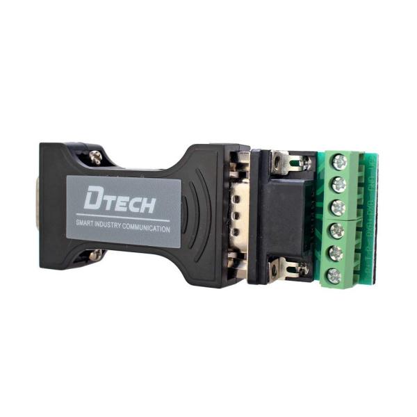DTECH RS232 to RS485 RS422 変換アダプター ポート給電 TVS保護内蔵