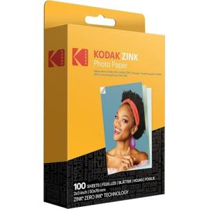 Kodak 2 x 3プレミアムジンクフォトペーパー （100枚） Kodak Printomatic、Kodak Smile、Stepカメラおよの商品画像