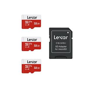 Lexar 32GB Micro SDカード 3パック microSDHC UHS-I フラッシュメモリーカード アダプター付き 最大100MB/秒の商品画像