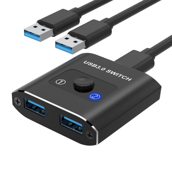 USB 切替器 USB3.0 双方向 切り替え器 2入力1出力/1入力2出力 PC2台用 1台のプリ...
