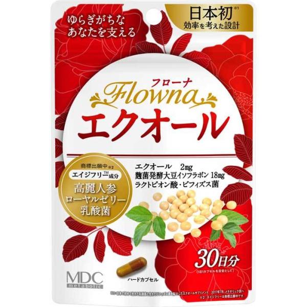 フローナ エクオール 30カプセル 品番:CI36 健康食品 サプリメント エクオール サプリ 乳酸...