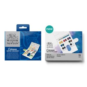 W&N コットマン ハーフパン 14色コンパクトセット 18909083 ウィンザー＆ニュートン