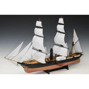 ウッディジョー木製帆船模型1/50ゴールデンハインドレーザーカット加工