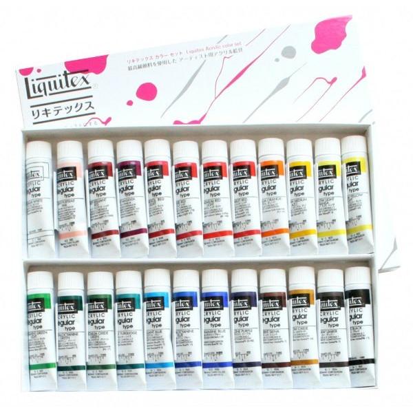 リキテックス レギュラー 24色セット 6号(20ml)チューブ ミキシング Liquitex 24...