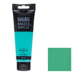 アクリル絵具Liquitex リキテックス ベーシックス ブライトアクアグリーン B-033 118ml チューブ