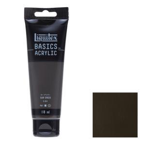 アクリル絵具Liquitex リキテックス ベーシックス ローアンバー B-054  単一顔料 118ml チューブ