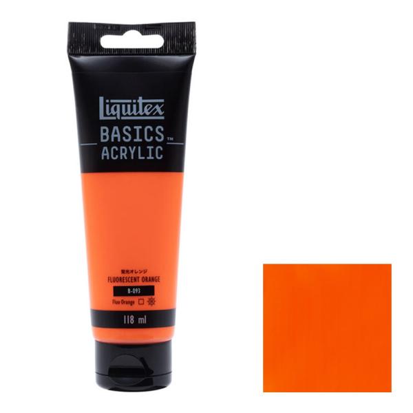 リキテックス ベーシックス 118mL 093 蛍光オレンジ 16002093 Liquitex B...