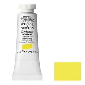 W&N デザイナーズ ガッシュカラー 14ml チューブ  345 レモンイエロー