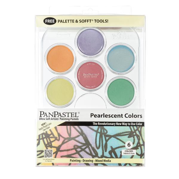 パンパステル 30078 パールカラー 6色トレイ付きセット (318438)