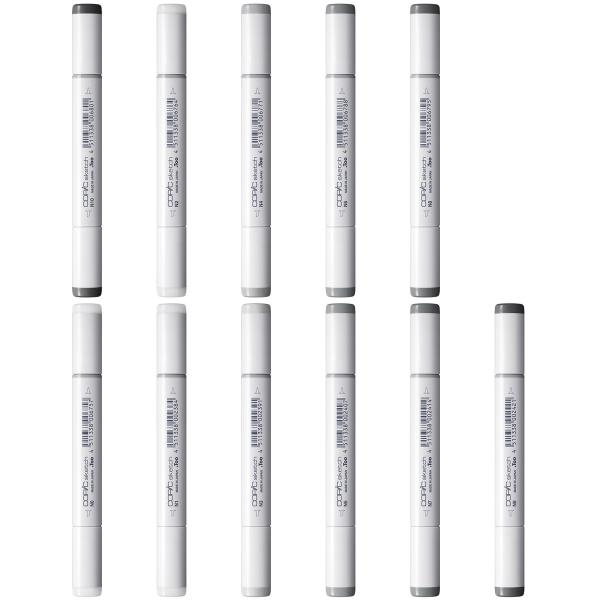 コピックスケッチ N (Neutral Gray) 系全11色セット