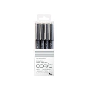 コピック（COPIC） マルチライナー WG 4本組 (Warm Gray Set 0.05