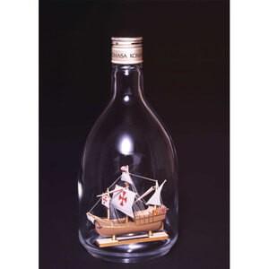 ウッディジョー木製帆船模型ボトルシップサンタマリア[レーザーカット加工]※瓶はキットに含まれていません｜arcoasis