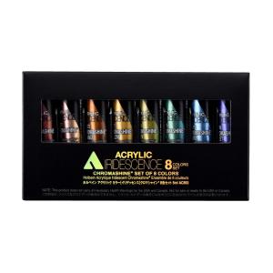 アクリリック カラー イリデッセンス 5ml AC893 クロマシャイン(R) 8色セット (14893)｜arcoasis