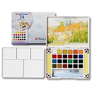 サクラクレパス プチカラー水筆入り24色セット(NCW-24H) / サクラ