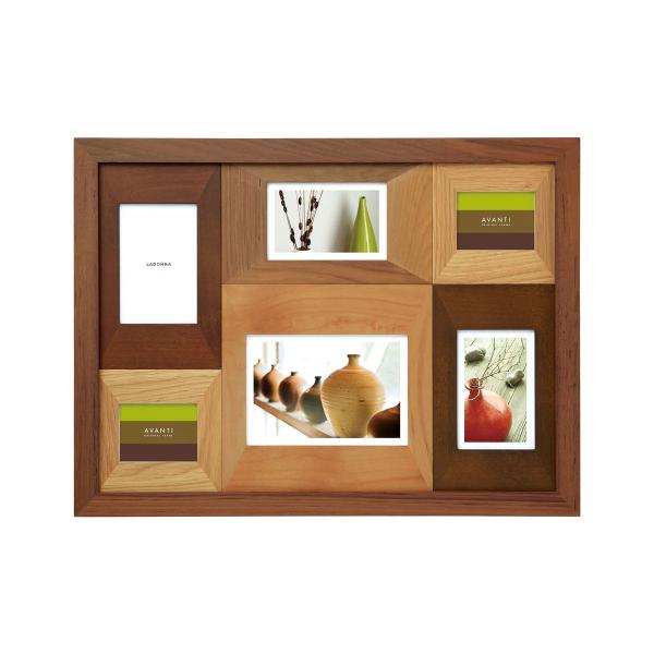 ラドンナ フォトフレーム(リビング) CW30-60-BR 2L判×1、ポストカード判またはL判×3...