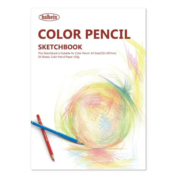 5冊セット 用途別スケッチブック 色鉛筆画用ブック YCP-A4 (271202) ホルベイン HO...