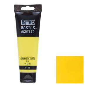 アクリル絵具Liquitex リキテックス ベーシックス カドミウムイエローライトヒュー B-133 単一顔料 118ml チューブ