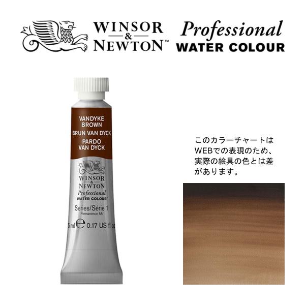 W&amp;N PWC 5ml チューブ 676 バンダイブラウン Winsor&amp;Newton プロフェッシ...