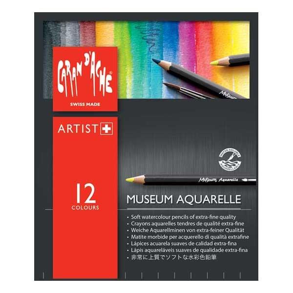 カランダッシュ 3510-312 ミュージアムアクアレル 水彩色鉛筆 12色セット 688101
