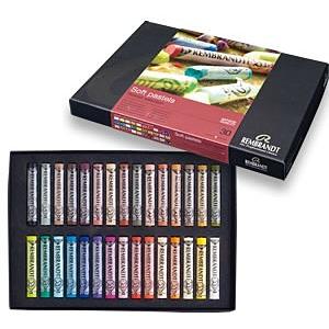 ラウニー ソフトパステル 192色木箱セット （全色セット ホワイト