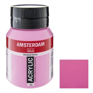 アムステルダム アクリリックカラー 500ml #385 キナクリドンローズライト