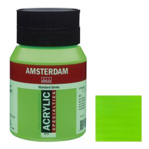アムステルダム アクリリックカラー 500ml #672 リフレックスグリーン