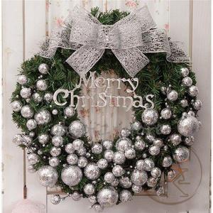 店長おすすめ クリスマスリース/ドア飾りリボン...の詳細画像1