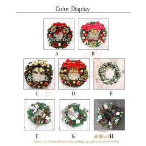 クリスマスリース 直径30cm 秋冬 プレゼン...の詳細画像1